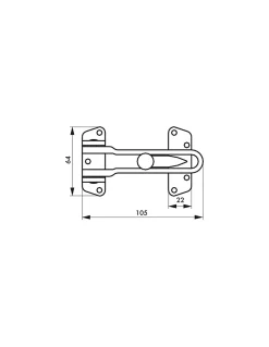 Thirard Entrebâilleur De Porte-Entrebailleur pour porte d'entrée, taquet d'arrêt, 105mm, doré -