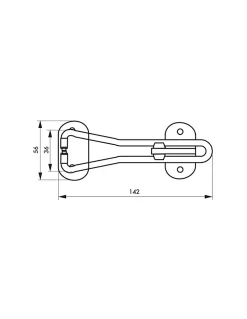 Thirard Entrebâilleur De Porte-Entrebailleur pour porte d'entrée, taquet d'arrêt, 105mm, nickelé -