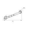 Thirard Entrebâilleur De Fenêtre-Entrebailleur à ventouse pour fenêtre 1 à 2 vantaux, PVC, 214mm, blanc -