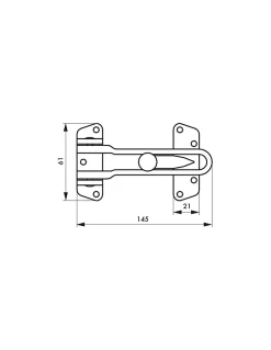 Thirard Entrebâilleur De Porte-Entrebâilleur pour porte d'entrée, taquet d'arrêt, 145mm, nickelé -