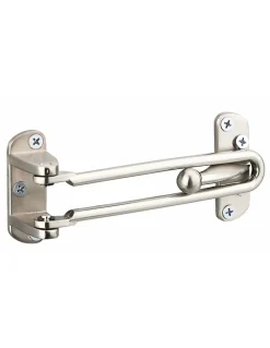 Thirard Entrebâilleur pour porte d'entrée à recouvrement, taquet d'arrêt, 145mm, nickelé -