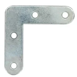 Vynex Equerre de chassis Diall acier zingué 80 mm