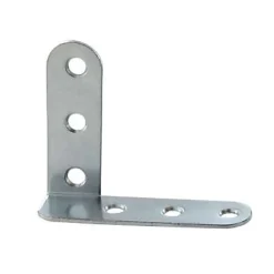 Diall Equerre De Fixation-2 Equerres contre coudée L. 80 x H. 16 x EP. 65 mm