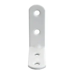 Diall 4 Equerres de chaise Acier Blanc l.14 x H.50 x P.50 mm