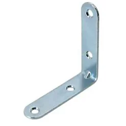 Diall Equerre De Fixation-4 Equerres de chaise Acier Zingué l.15 x H.80 x P.80mm