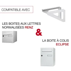 Renz Equerres murales Blanc crème mat RAL 9010M