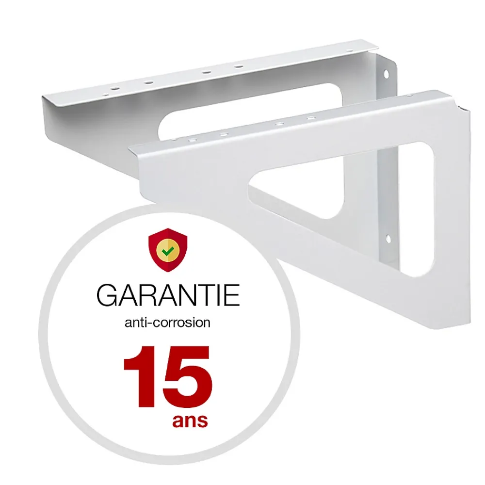 Renz Equerres murales Blanc neige brillant RAL 9016B