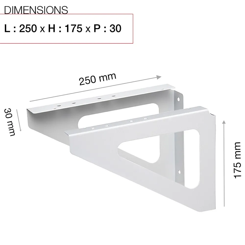 Renz Equerres murales Blanc neige brillant RAL 9016B