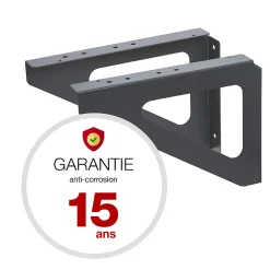 Renz Support De Boîte Aux Lettres-Equerres murales Gris anthracite mat RAL 7016 M
