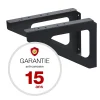 Renz Support De Boîte Aux Lettres-Equerres murales Noir mat RAL 9005MT