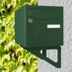 Renz Cadre D'Encastrement Pour Boîte Aux Lettres-Equerres murales Vert brillant RAL 6005B