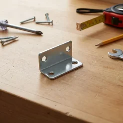 Diall Equerre De Fixation-4 Equerres spéciale Acier zingué 45 x 25 mm