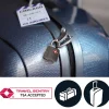 Master Lock Cadenas, Antivol-4695EURTAST Pack de 2 Cadenas à Clés TSA, Couleur Aléatoire, 3,8 x 2,3 x 1,1 cm