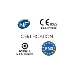Jod1 Extincteur Et Couverture Anti-Feu|Détecteur De Fumée, Gaz Et Protection Incendie-Extincteur co2 2kg b nf homologué NF et normé CE-EN3