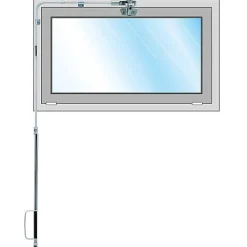 Groom Verrou Et Loquet De Fenêtre-Ferme-imposte Liobal 500 complet 3000mm - - GRDKF0503