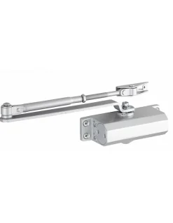 Thirard Ferme-Porte-Ferme-porte automatique hydraulique - 30kg, arrêt 90 degrés, laqué gris -