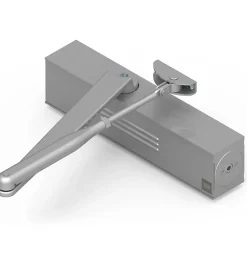 Autres Ferme-Porte-Ferme porte hydraulique réversible à glissière DOM Unik 4500 argent 120 Kg force 2 à 6