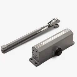 Hardwarexchange Ferme portes haute performance premium, Force réglable de 4 à 5, corps en Aluminium argent.
