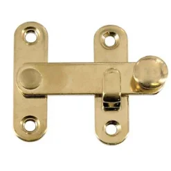 Diall Serrure De Meuble|Serrure De Meuble-Fermoir à bascule Acier laitonné l. 52 mm x H. 44 mm