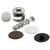 Diall Ferrure-Ferrure d'assemblage + Goujon ø15 x L. 30 mm en acier, lot de 2