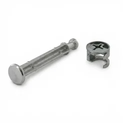 Diall Ferrure d'assemblage + Goujon ø15 x L. 47.5 mm en acier, lot de 2