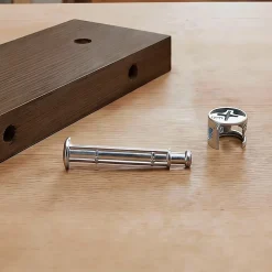 Diall Ferrure d'assemblage + Goujon ø15 x L. 47.5 mm en acier, lot de 2