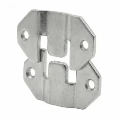 Diall Ferrure-4 Ferrures d'accrochage Acier zingué 42 x 26 mm
