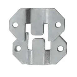 Diall Ferrure-4 Ferrures d'accrochage Acier zingué 42 x 26 mm