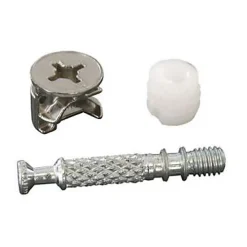 Diall Ferrure-2 ferrures d'assemblage + Goujon ø15 x L. 32 mm
