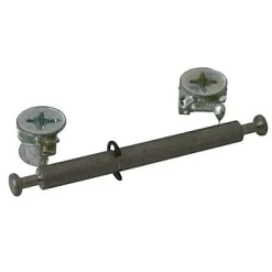 Diall Ferrure-2 ferrures d'assemblage + Goujon ø15 x H. 12,5 mm