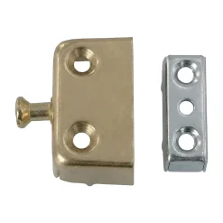 Diall 4 Ferrures d'assemblage 41 x 23 x 15 Acier laitonné