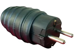 Diall Fiche caoutchouc mâle 16A IP44 Zenitech