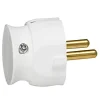Legrand Fiche extra plate blanche l.37mm H.49mm 16A