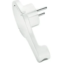 Diall Fiche Électrique-Fiche extra-plate blanc glossy 16A