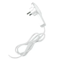 Diall Fiche Électrique-Fiche extra-plate blanc glossy 16A