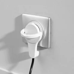 Diall Fiche Électrique-Fiche extra-plate blanc glossy 16A