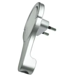 Diall Fiche Électrique-Fiche extra-plate métalisé 6A avec anneau d'extraction