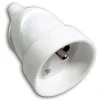 Diall Fiche Électrique-Fiche femelle 16A blanc glossy
