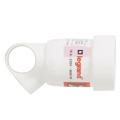 Legrand Fiche femelle 16A 2 P+T blanc avec anneau