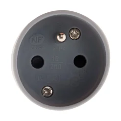 Zenitech Fiche femelle 16A 2P+T - Gris -