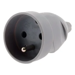 Zenitech Fiche femelle 16A 2P+T - Gris -