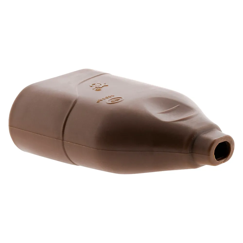 Zenitech Fiche Électrique-Fiche femelle 2P 6A - Marron -