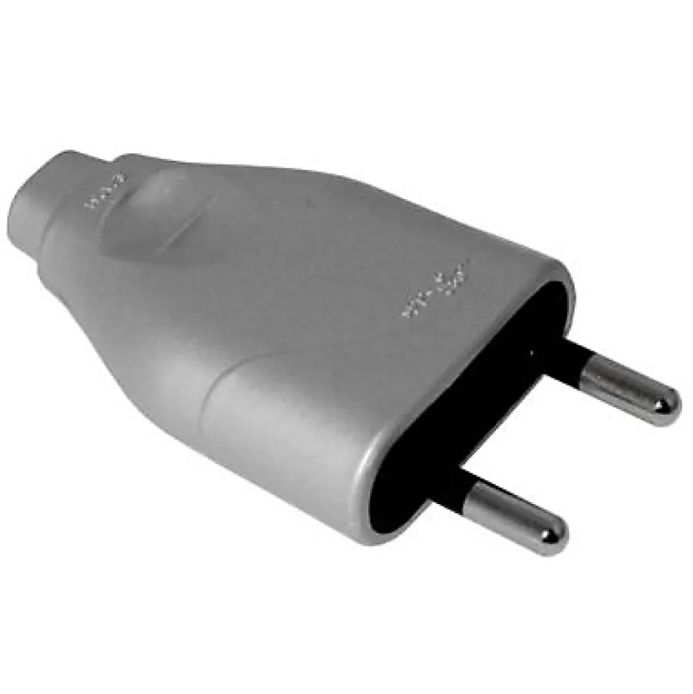 Diall Fiche électrique mâle 6A métal