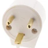 Zenitech Fiche Électrique-Fiche mâle 20A coudée 2 P+T - Blanc -