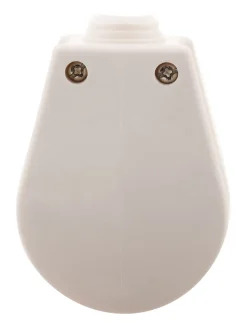 Zenitech Fiche Électrique-Fiche mâle 20A coudée 2 P+T - Blanc -