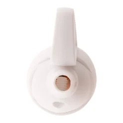 Zenitech Fiche mâle anneau -16A 2P+T - Blanc -