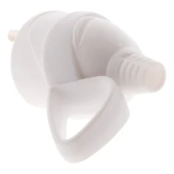 Zenitech Fiche mâle anneau -16A 2P+T - Blanc -