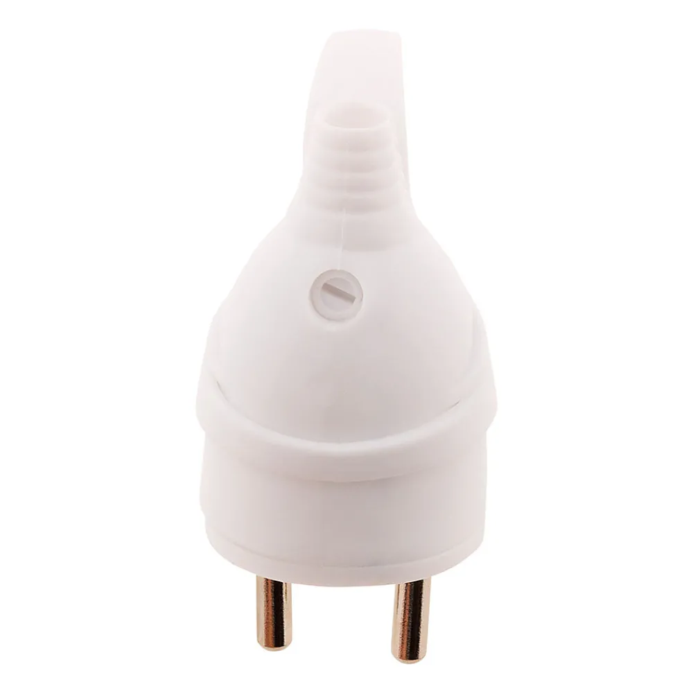 Zenitech Fiche mâle anneau -16A 2P+T - Blanc -
