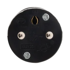Zenitech Fiche mâle 16A 2P+T - Noir -