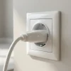 Diall Fiche Électrique-Fiche mâle blanc glossy 16A 2 pôles